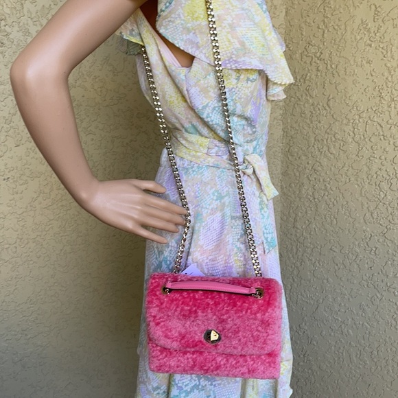 Kate Spade Natalia Foux Fur small flap crossbody - Picture 10 of 16